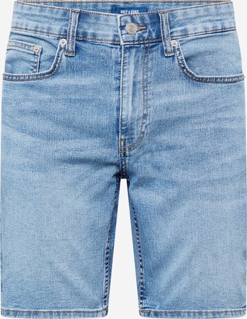 Regular Jean 'WEFT' Only & Sons en bleu : devant