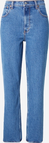 Regular Jeans 'DARK MARBLE 90S' de la Abercrombie & Fitch pe albastru: față