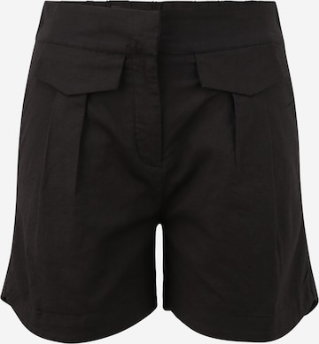Selected Femme Petite Normální Kalhoty se sklady v pase 'CECILIE' – černá: přední strana