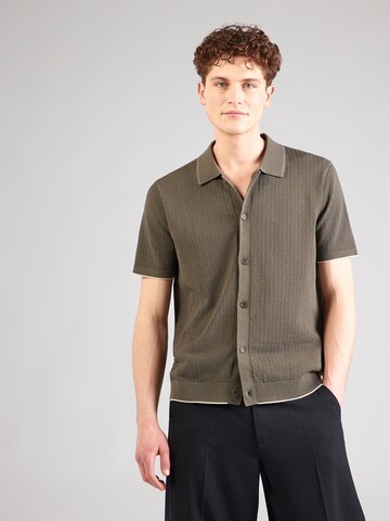 Regular fit Camicia 'Nalo' di NN07 in verde: frontale