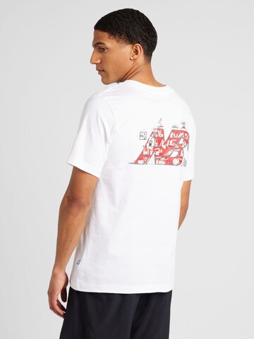 T-Shirt new balance en blanc : devant