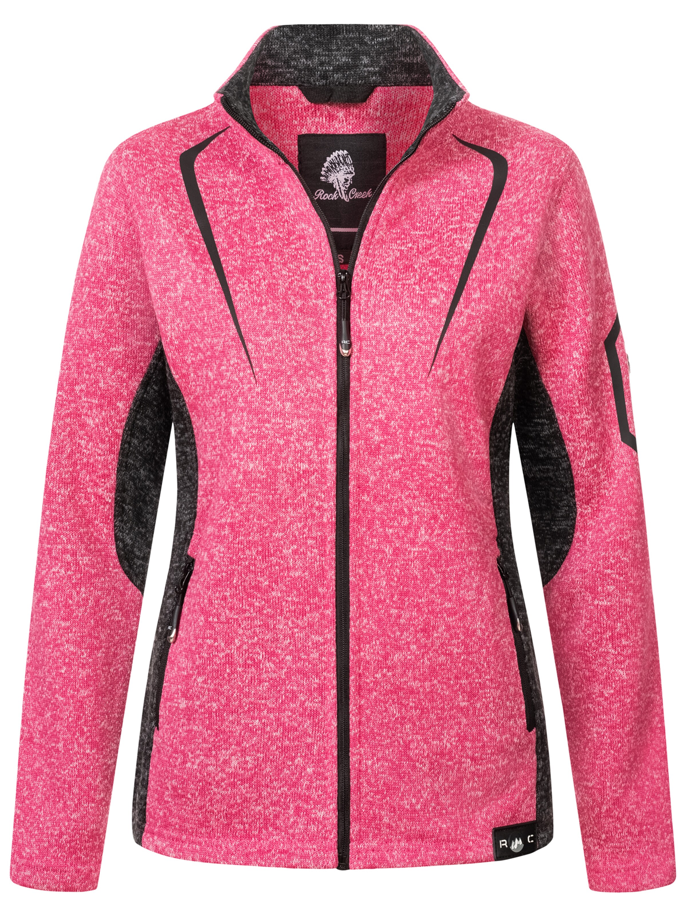 Rock Creek Fleecejacke in Pink: Vorderseite