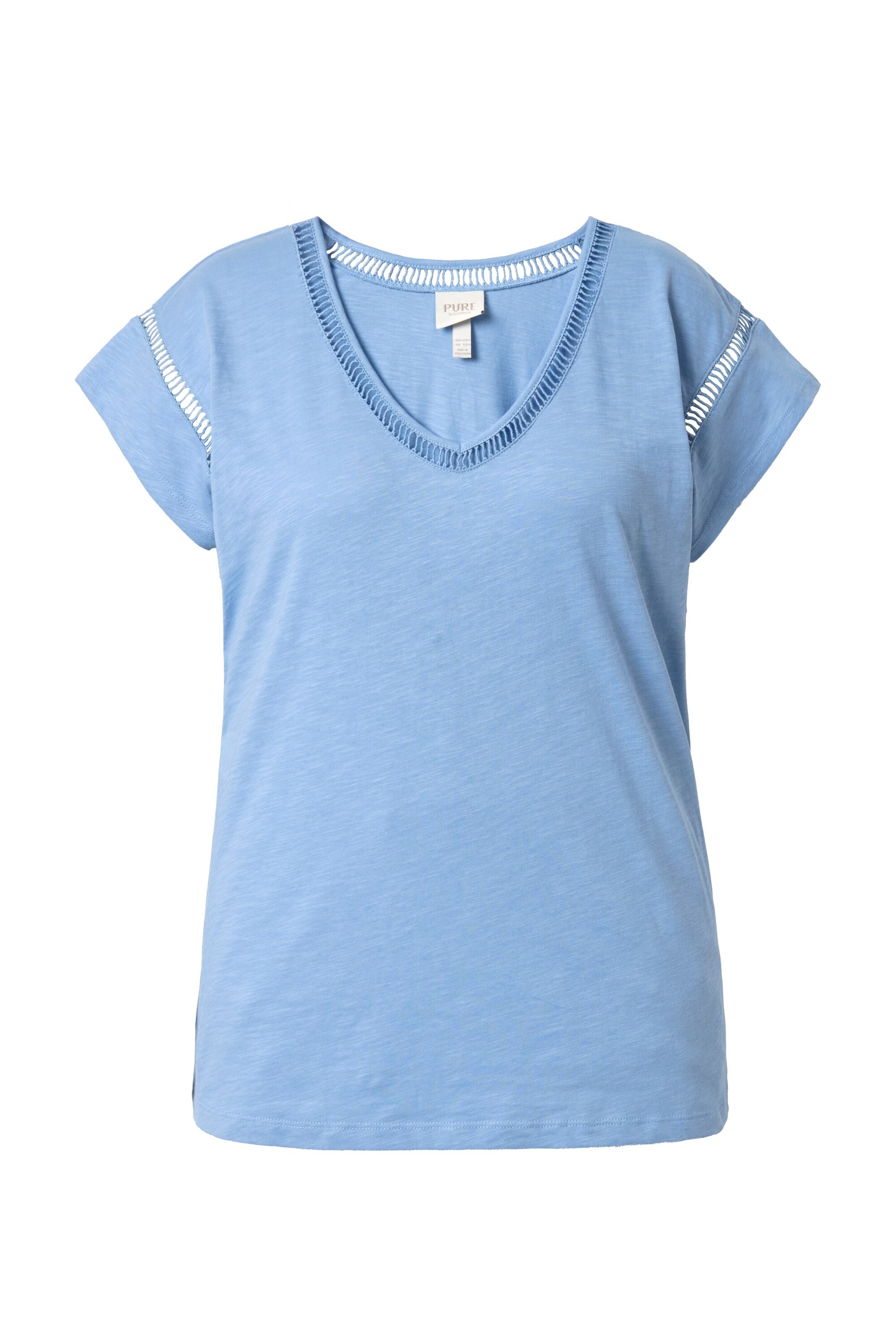 Ulla Popken Shirt in Blauw: voorkant