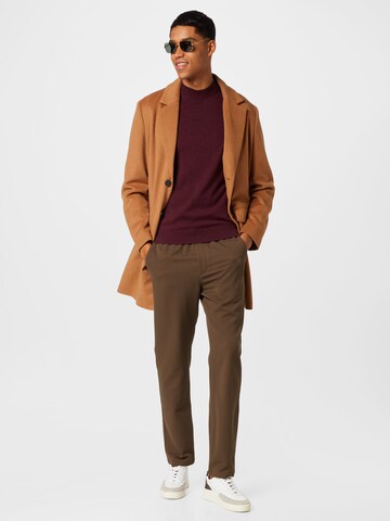Les Deux Normalny krój Spodnie 'Patrick' w kolorze brązowy
