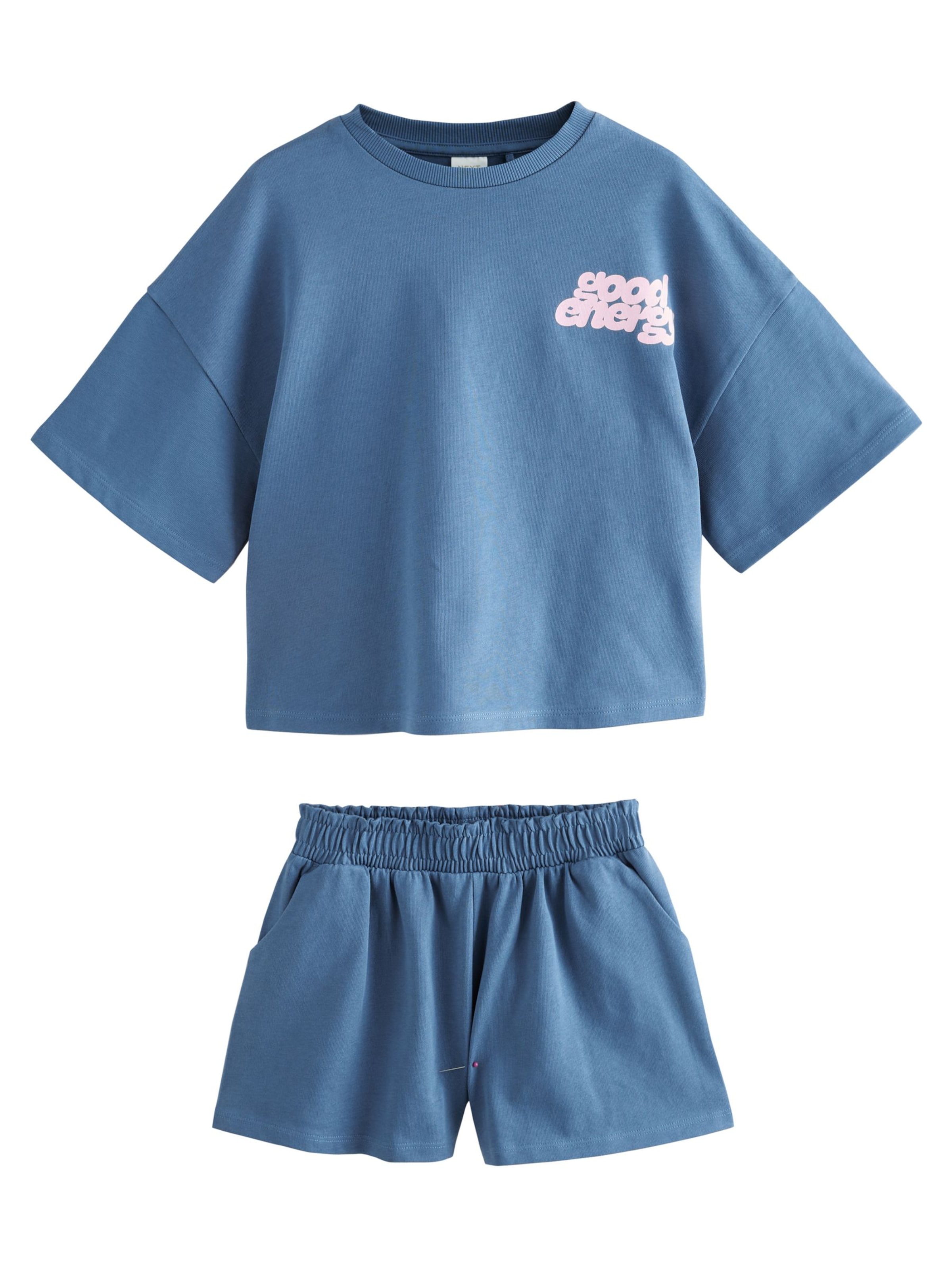 Next Комплект в синьо: отпред