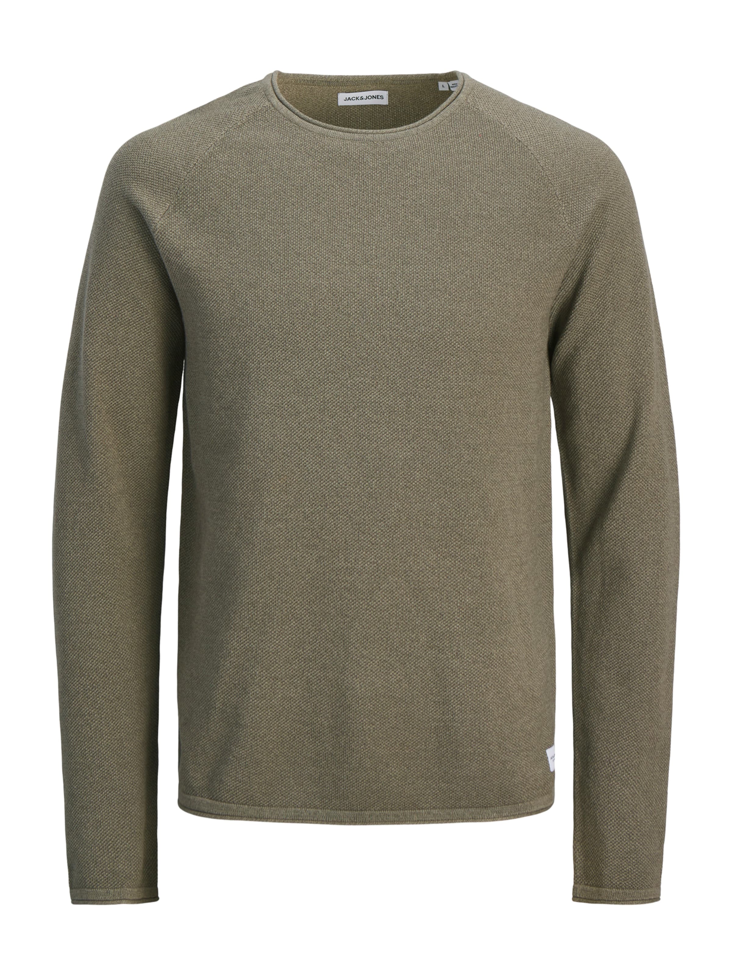 Coupe regular Pull-over 'JJEHill' JACK & JONES en gris : devant