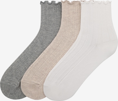 Pull&Bear Socken in nude / grau / weiß, Produktansicht