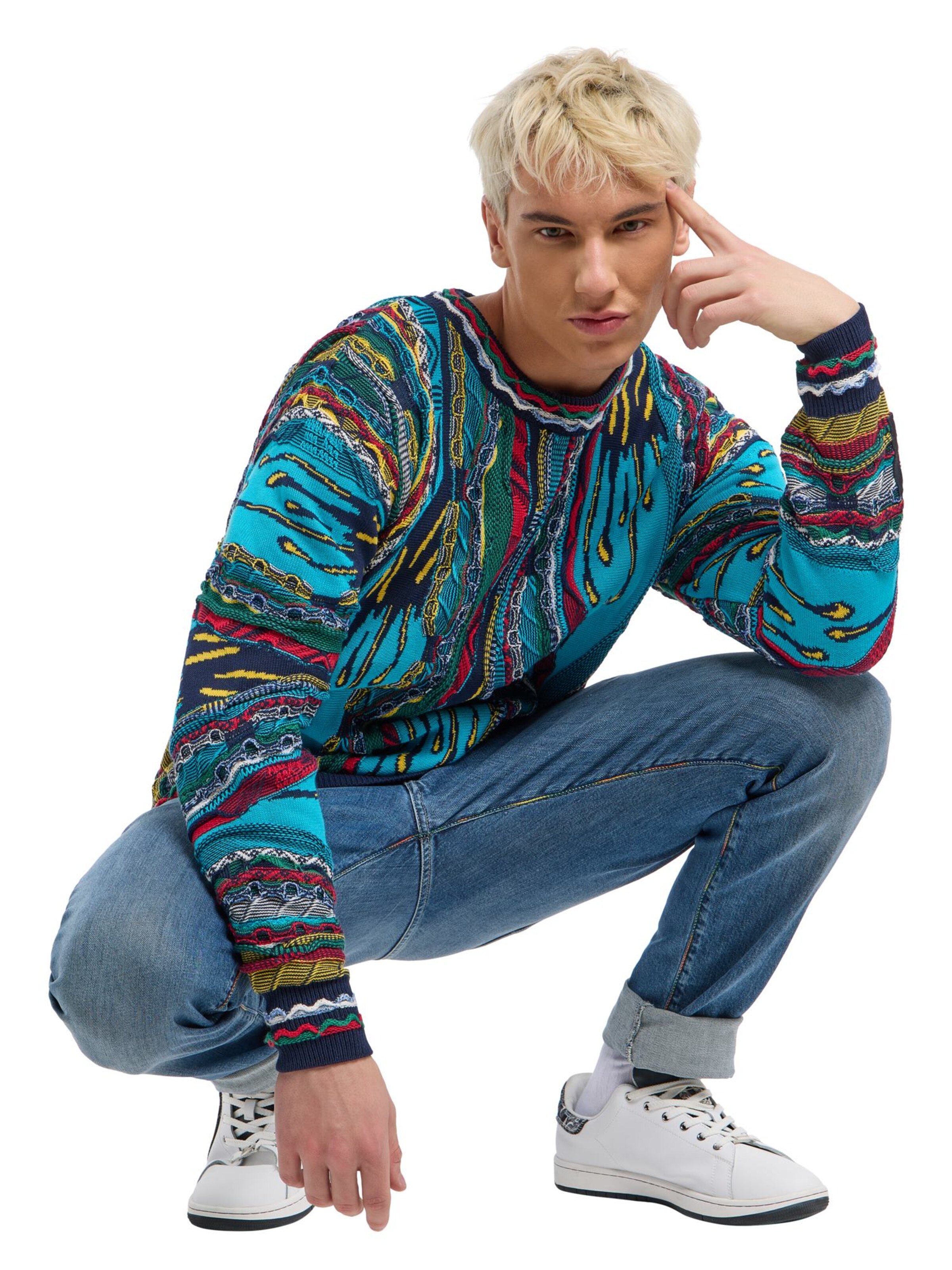 Carlo Colucci Sweater 'Ernandes' in Mixed colours