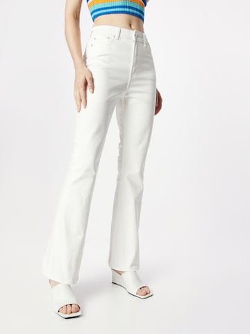 JJXX جينز واسع من الأسفل جينز 'Turin' بلون أبيض: الأمام