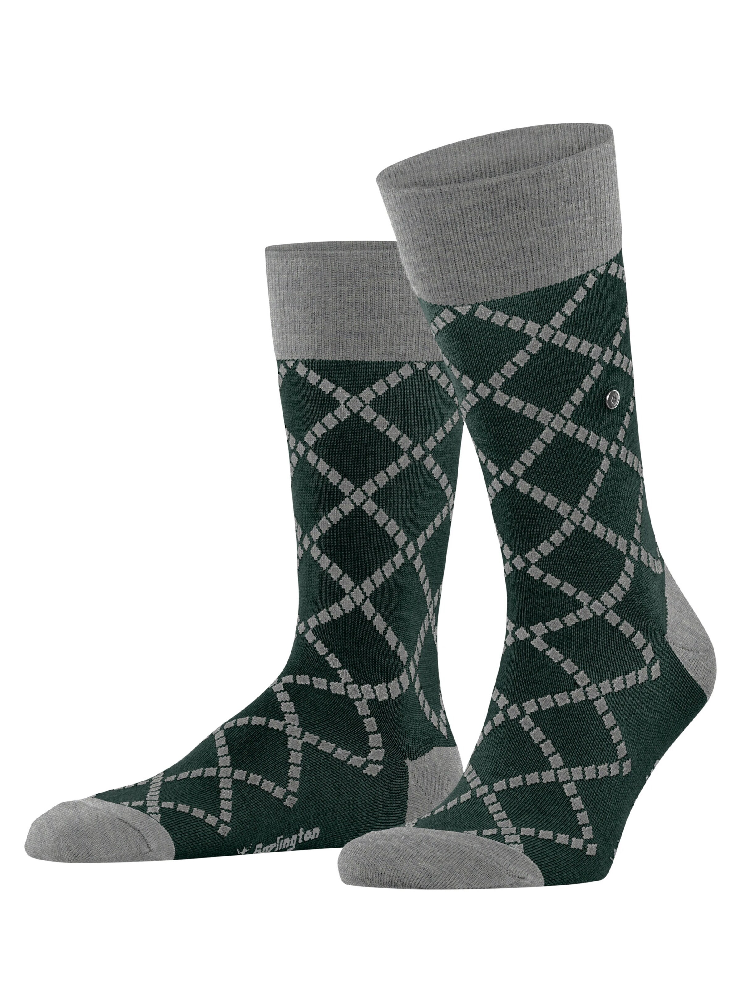 BURLINGTON Socks 'Ferry Road' in Green: front