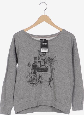 ONLY Sweatshirt & Zip-Up Hoodie in M in Grey: front