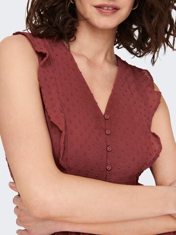 ONLY Obleka 'SOF' | rdeča barva