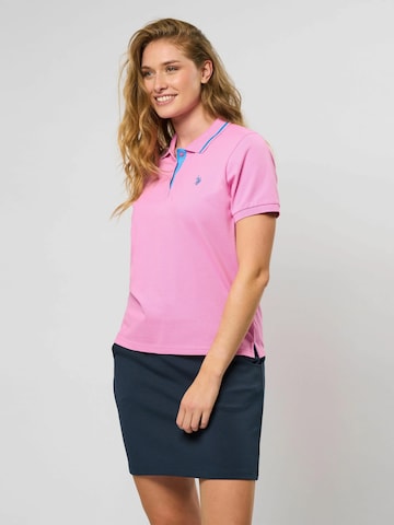 U.S. POLO ASSN. Poloshirt 'Holly' in Pink: Vorderseite