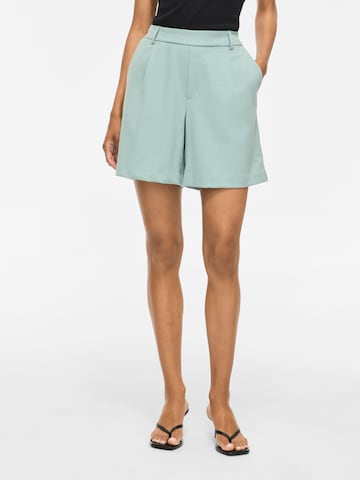 VILA Loose fit Pleat-front trousers 'VIVarone' in Blue: front
