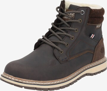 Dockers Lace-Up Boots in Brown: front