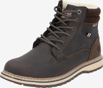 Dockers Lace-Up Boots in Brown: front