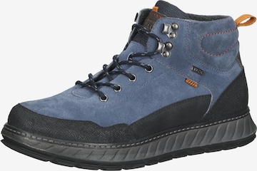 Bama Lace-Up Boots in Blue: front