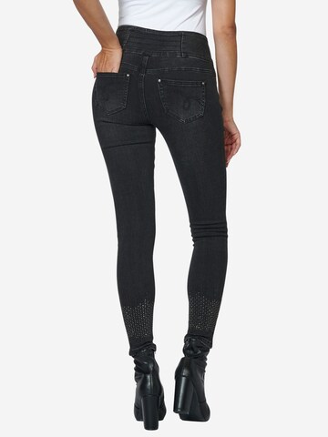 KOROSHI Skinny Jeans i sort