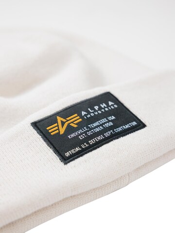 ALPHA INDUSTRIES Beanie 'Crew' in White