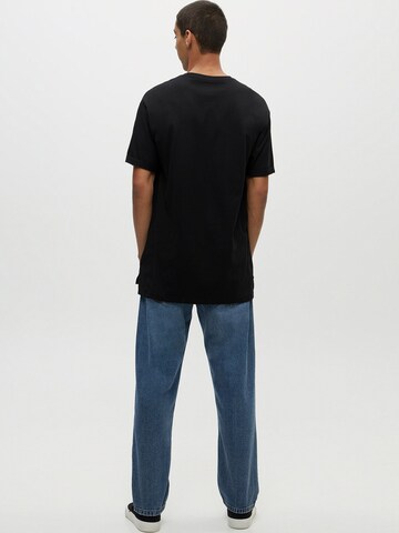 Pull&Bear T-Shirt in Schwarz