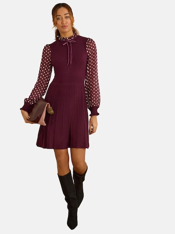 Robes en maille love & roses en rouge : devant