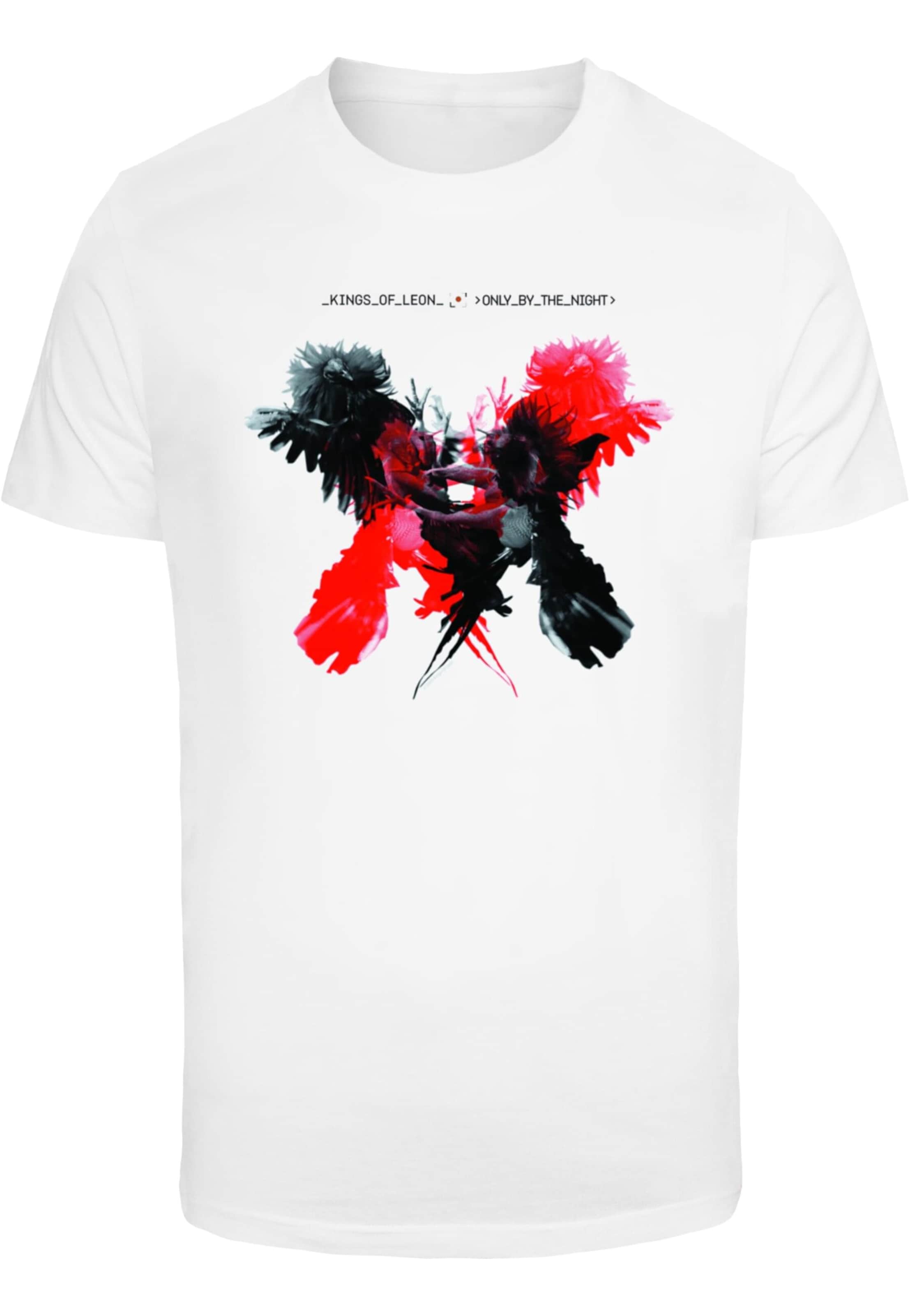 Merchcode Shirt 'Kings Of Leon' in Wit: voorkant