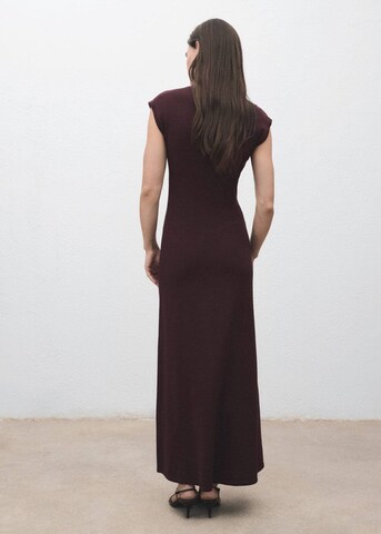 MANGO Knitted dress 'Pomodore' in Red