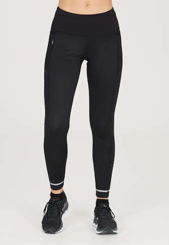 ELITE LAB Slim fit Workout Pants 'Run Elite X2' in Black: front