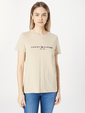 TOMMY HILFIGER T-Shirt in Beige: predná strana