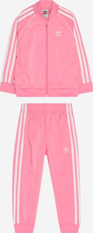 ADIDAS ORIGINALS Sweat suit 'Adicolor Sst' in Pink: front