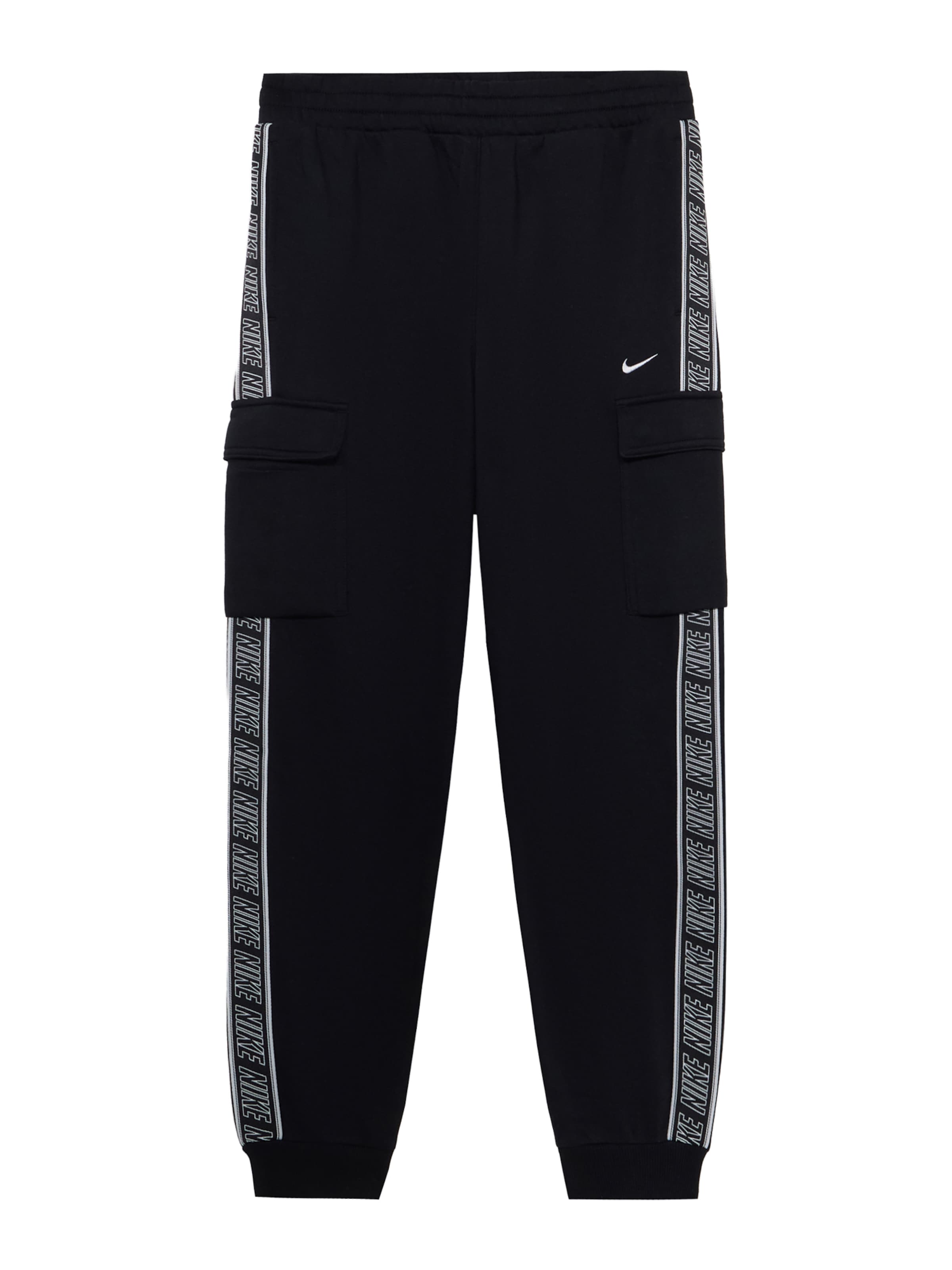 Nike Sportswear Дънки Tapered Leg Панталон &#x27;CLUB+&#x27; в черно: отпред