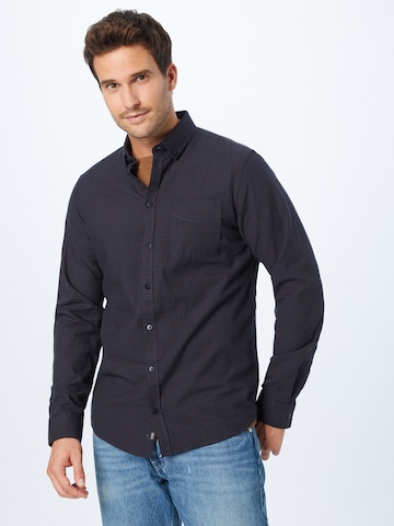 Casual Friday - Ajuste regular Camisa 'Anton' en azul: frente