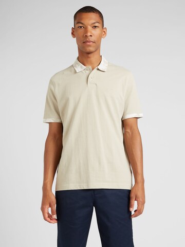 BOSS T-shirt 'Camo' i beige: framsida