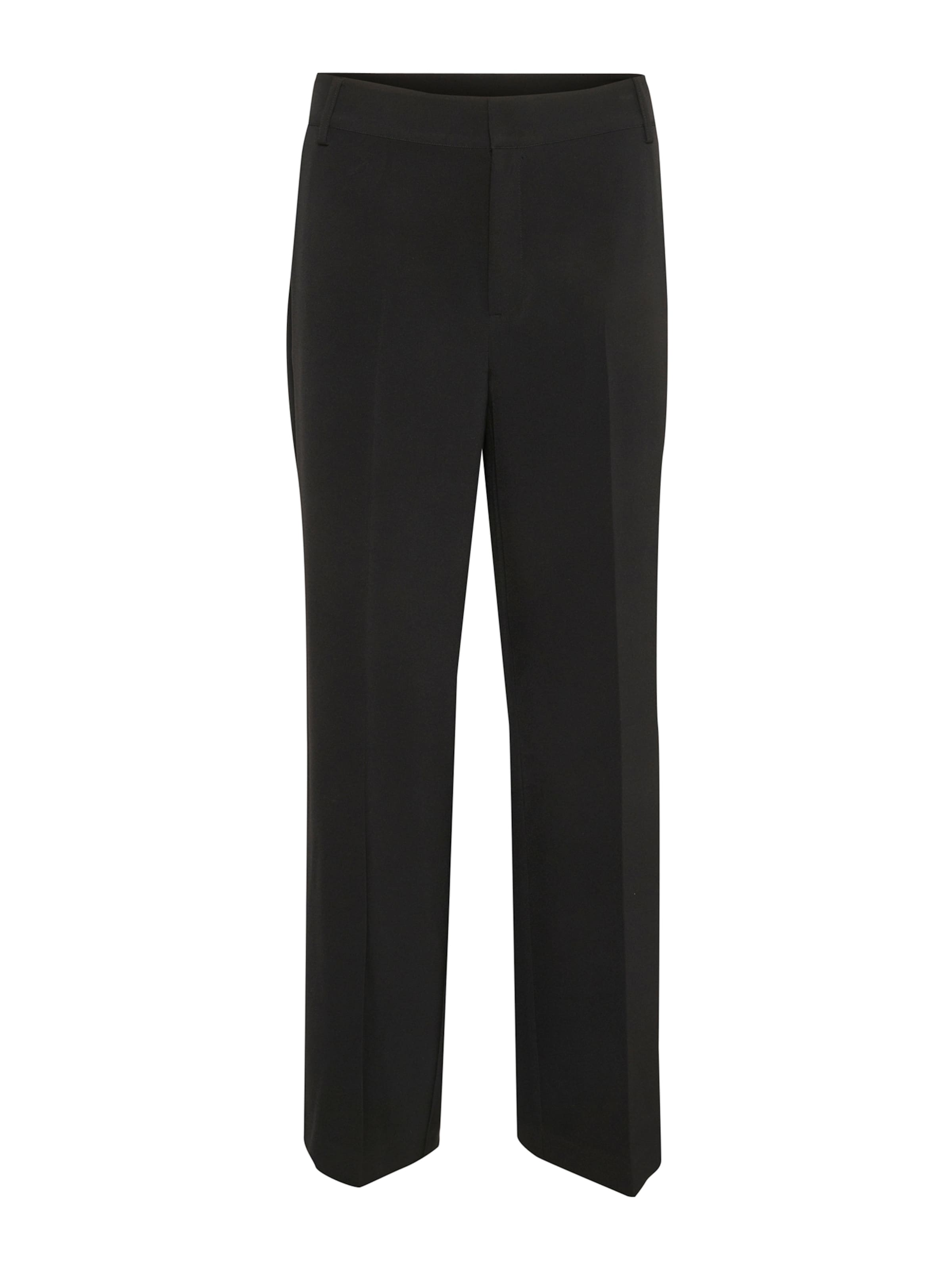 My Essential Wardrobe Loosefit Bukser med fals i sort: forside