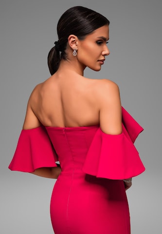 Ombre Evening dress in Red