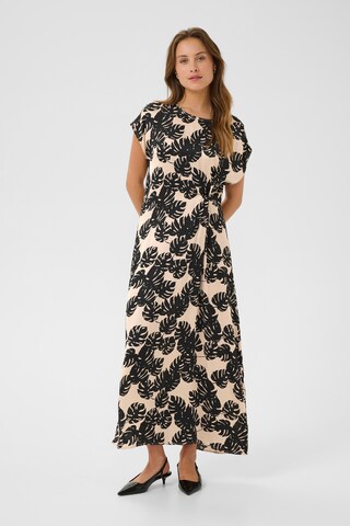 CULTURE Jurk 'Miso Berna' in Beige: voorkant