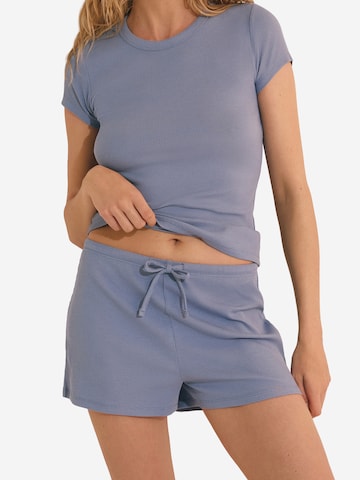 ETAM Short Pajama Set 'JOANI' in Blue: front