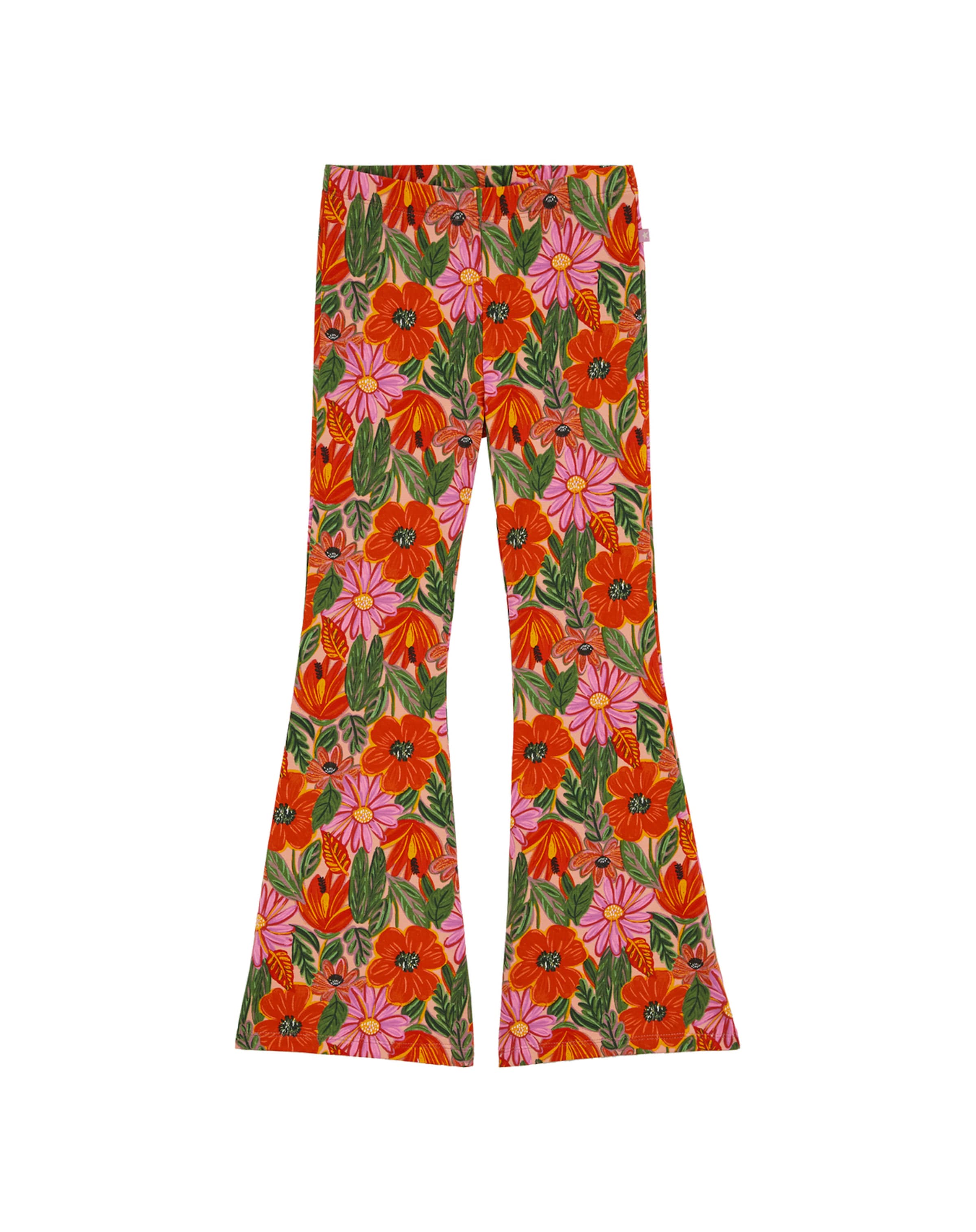 WE Fashion Разкроени Панталон в оранжево