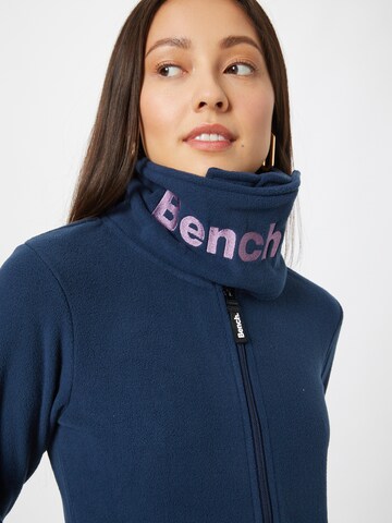 BENCH Fleece Jacket 'Inge' in Blue