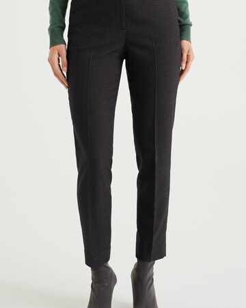 WE Fashion Alt kitsenev Püksid, värv must: eest vaates