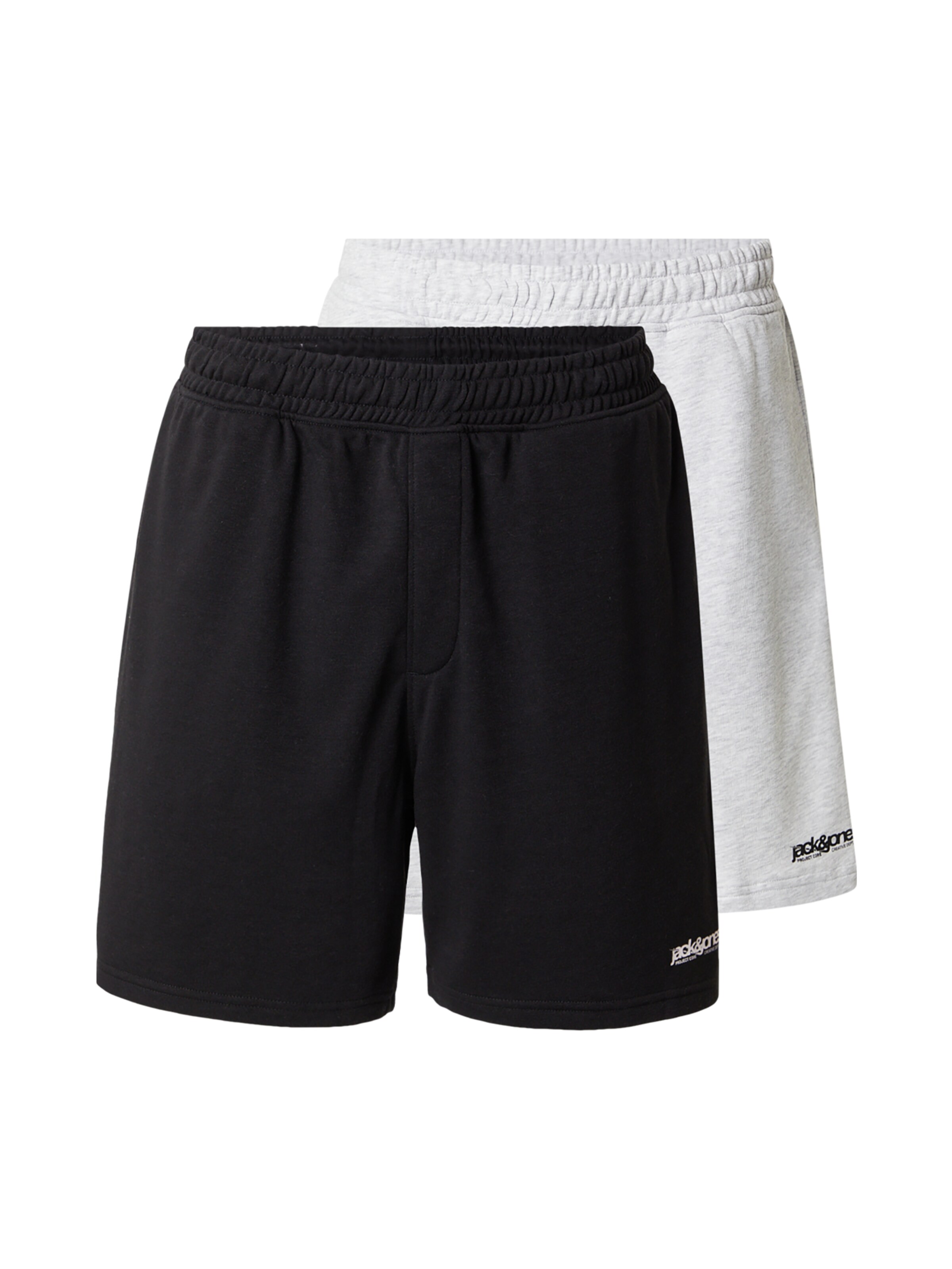 Pantaloni 'JWHKARL UNION' JACK & JONES di colore nero / bianco sfumato, Visualizzazione prodotti