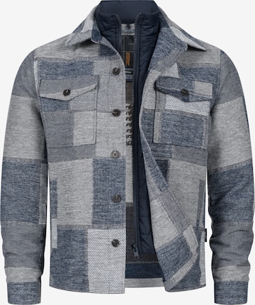 INDICODE JEANS Between-Season Jacket 'INDjango' in Blue: front