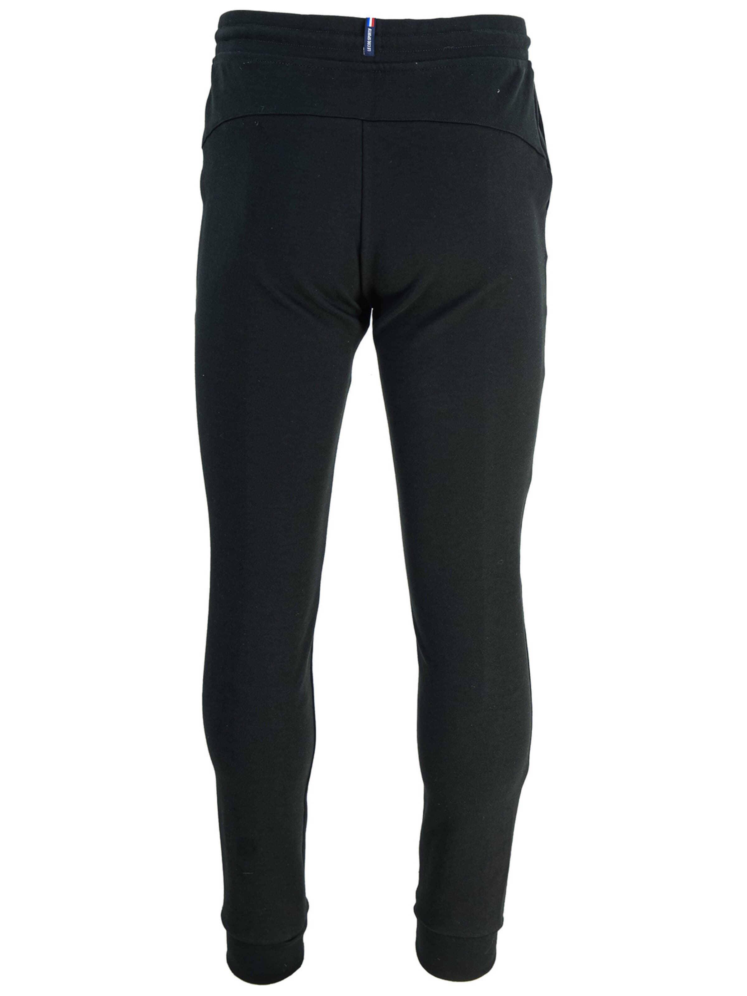 LE COQ SPORTIF Regular Sports trousers 'Le Coq Sportif Essential Slim' in Black