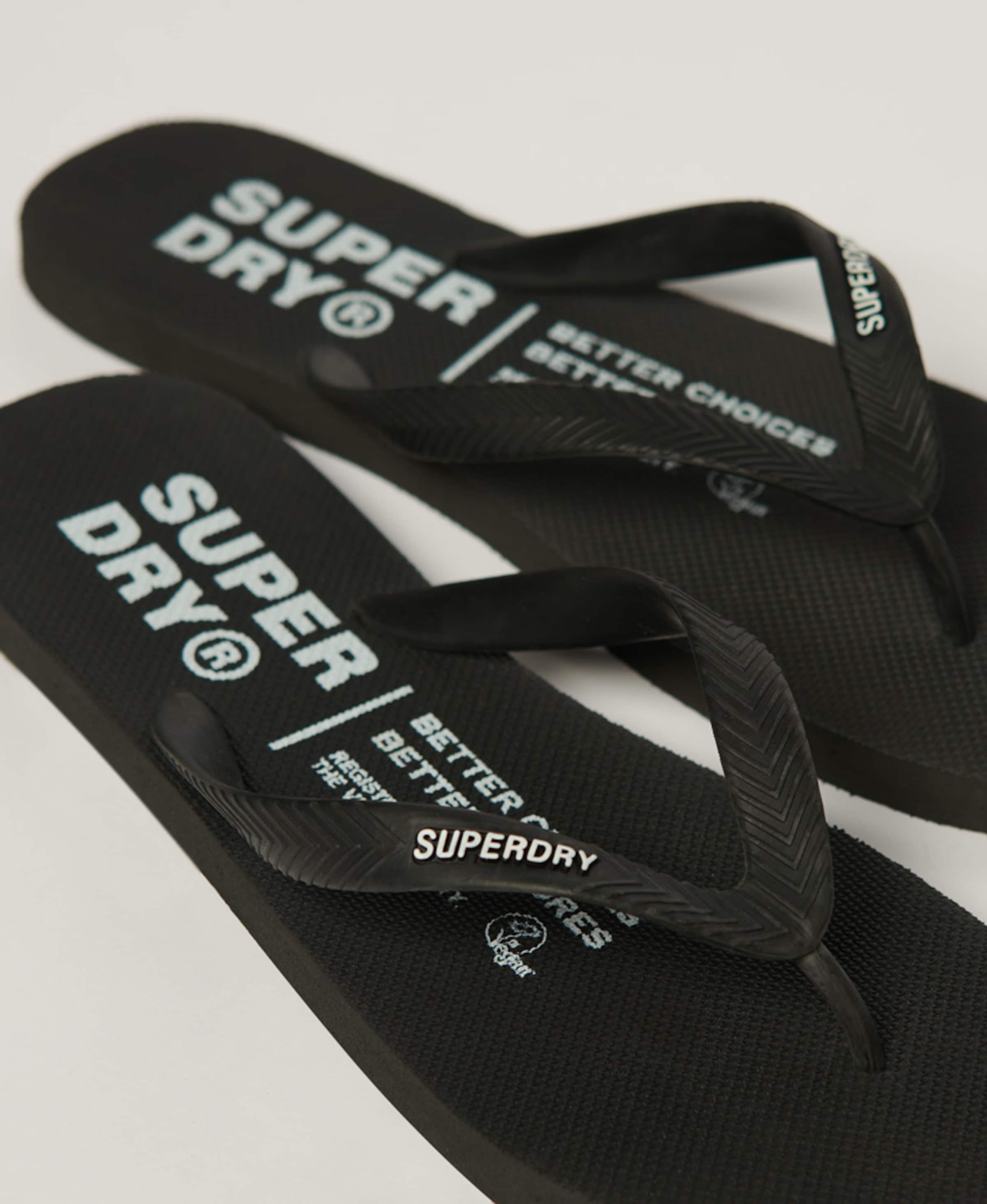 Superdry Teenslippers in Zwart ABOUT YOU