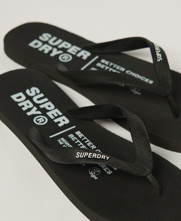 Superdry Zehentrenner in Schwarz