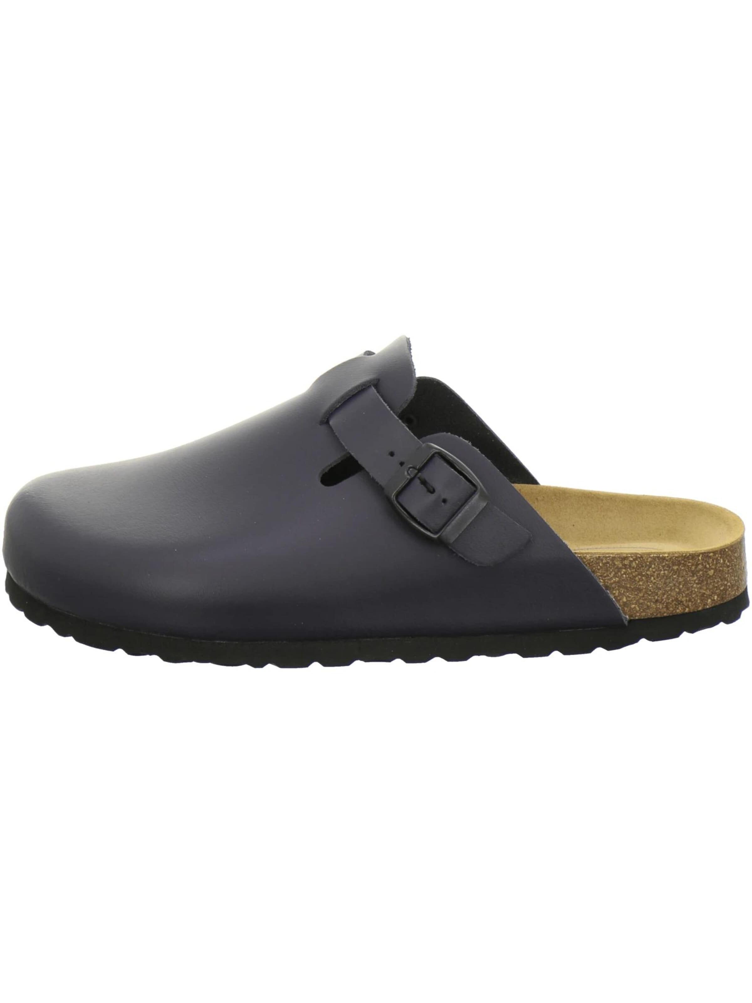AFS-Schuhe Clogs 'Clogs Herren navy Glattleder' in Blauw