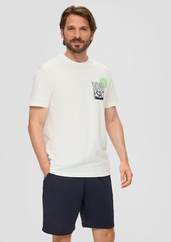 T-Shirt s.Oliver en blanc : devant