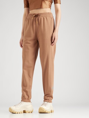 Tapered Pantaloni sport de la ADIDAS BY STELLA MCCARTNEY pe maro: față