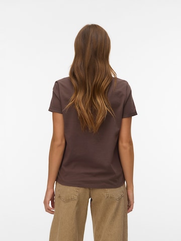 VERO MODA T-Shirt 'VMPAULA' in Braun