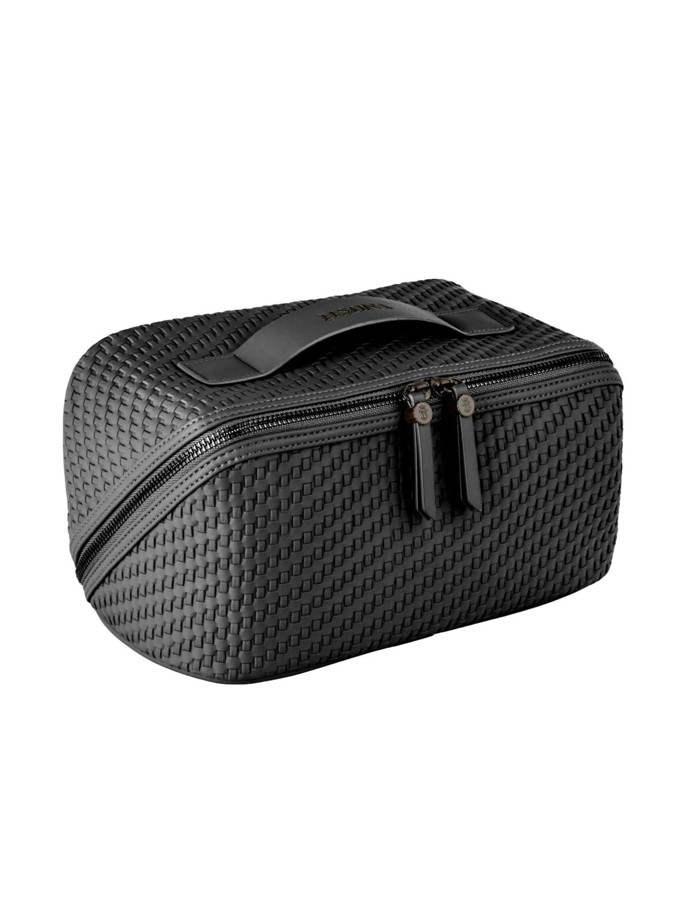 FESTINA Toilettas 'Toiletry Bag Interlace' in Zwart